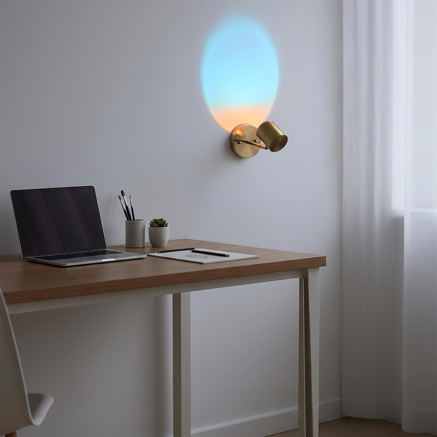 Sleek Chrome LED Wall Light - Ideal for Bathrooms & Patios