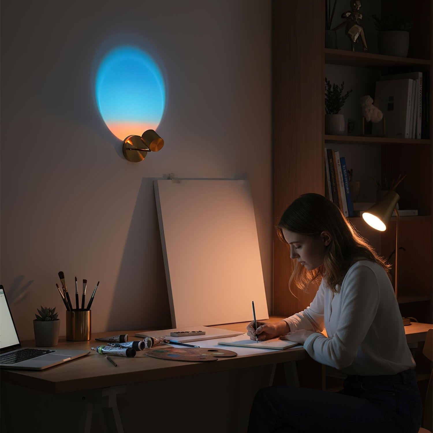 Sleek Chrome LED Wall Light - Ideal for Bathrooms & Patios