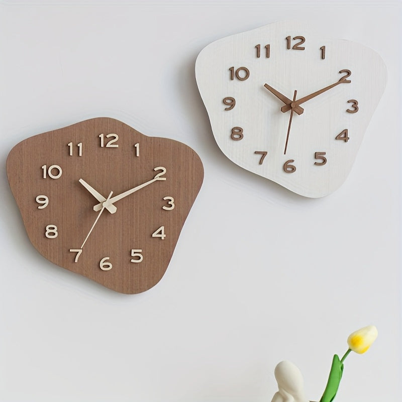 Rustic Charm Wall Clock with Silent Mechanism