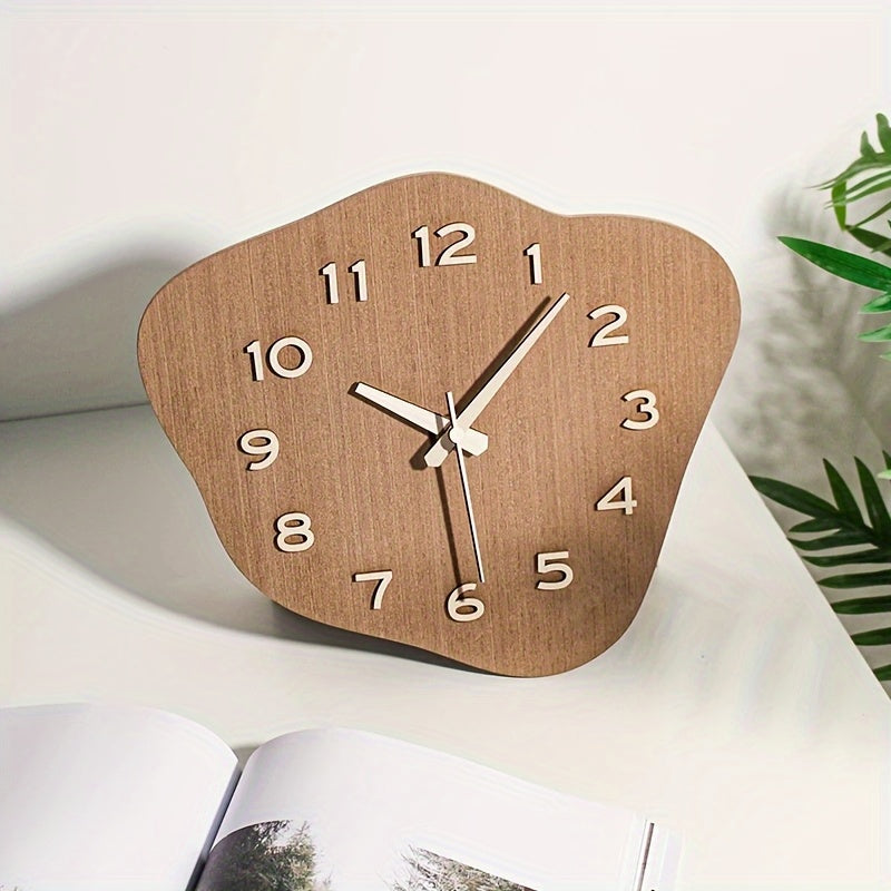 Rustic Charm Wall Clock with Silent Mechanism