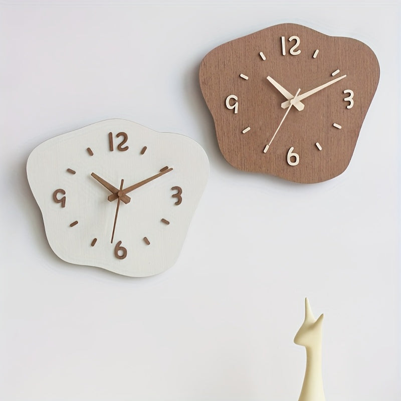 Rustic Charm Wall Clock with Silent Mechanism