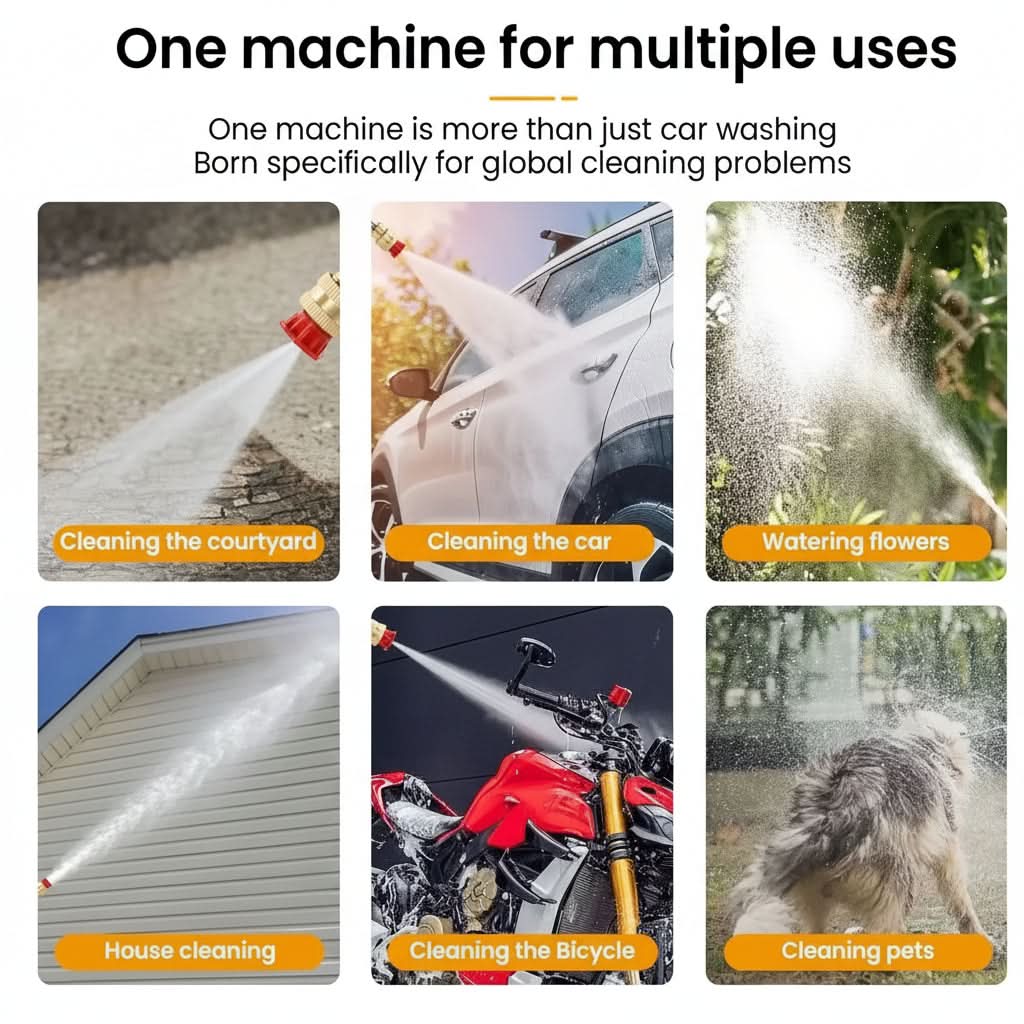 Wireless High-Pressure Cleaner for Outdoor Applications
