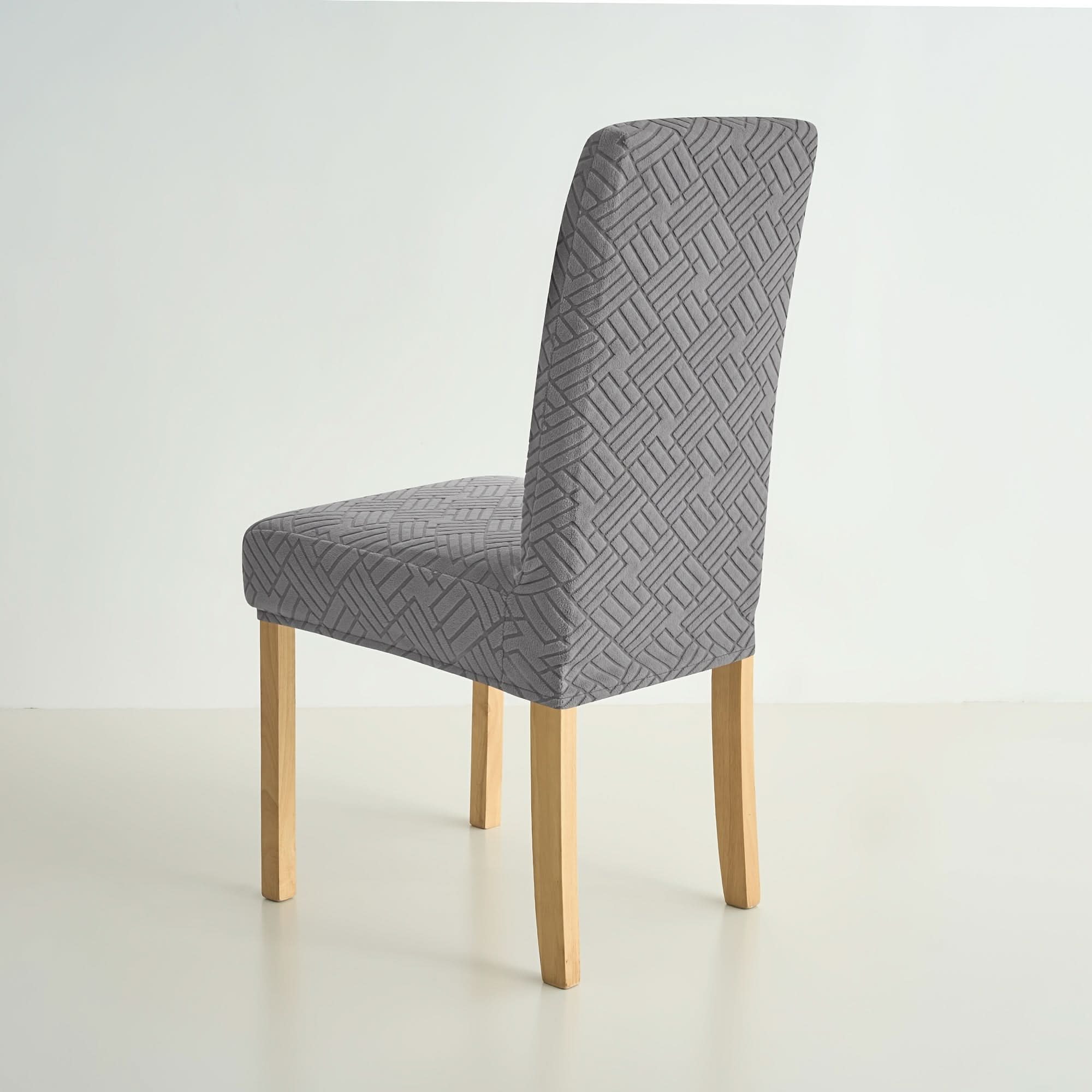 Dining Chair Covers in Jacquard Elastic - Chic Furniture Protection