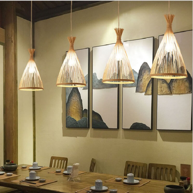 Elegant Bamboo Pendant Light – Versatile Modern Lighting
