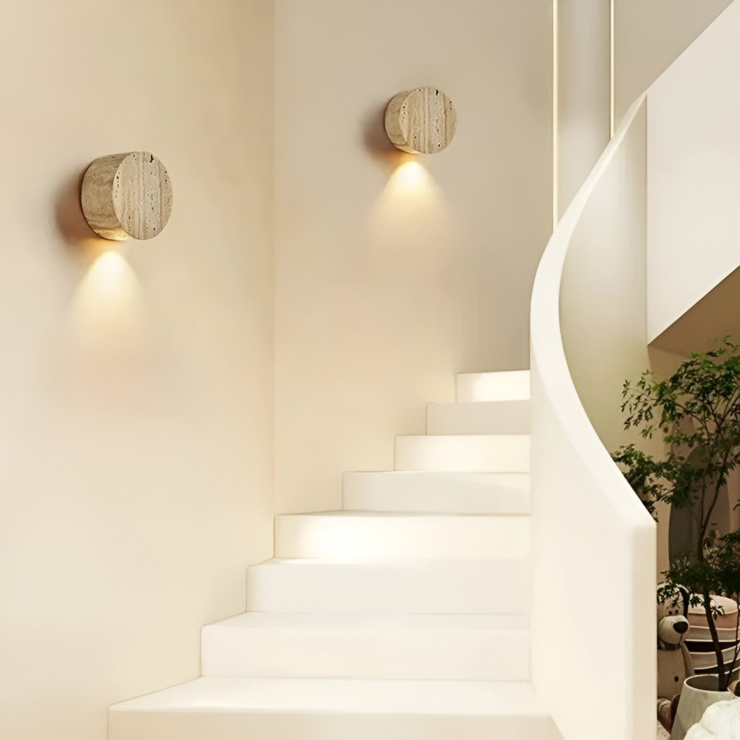 Nature-Inspired LED Wall Light for Cozy Spaces