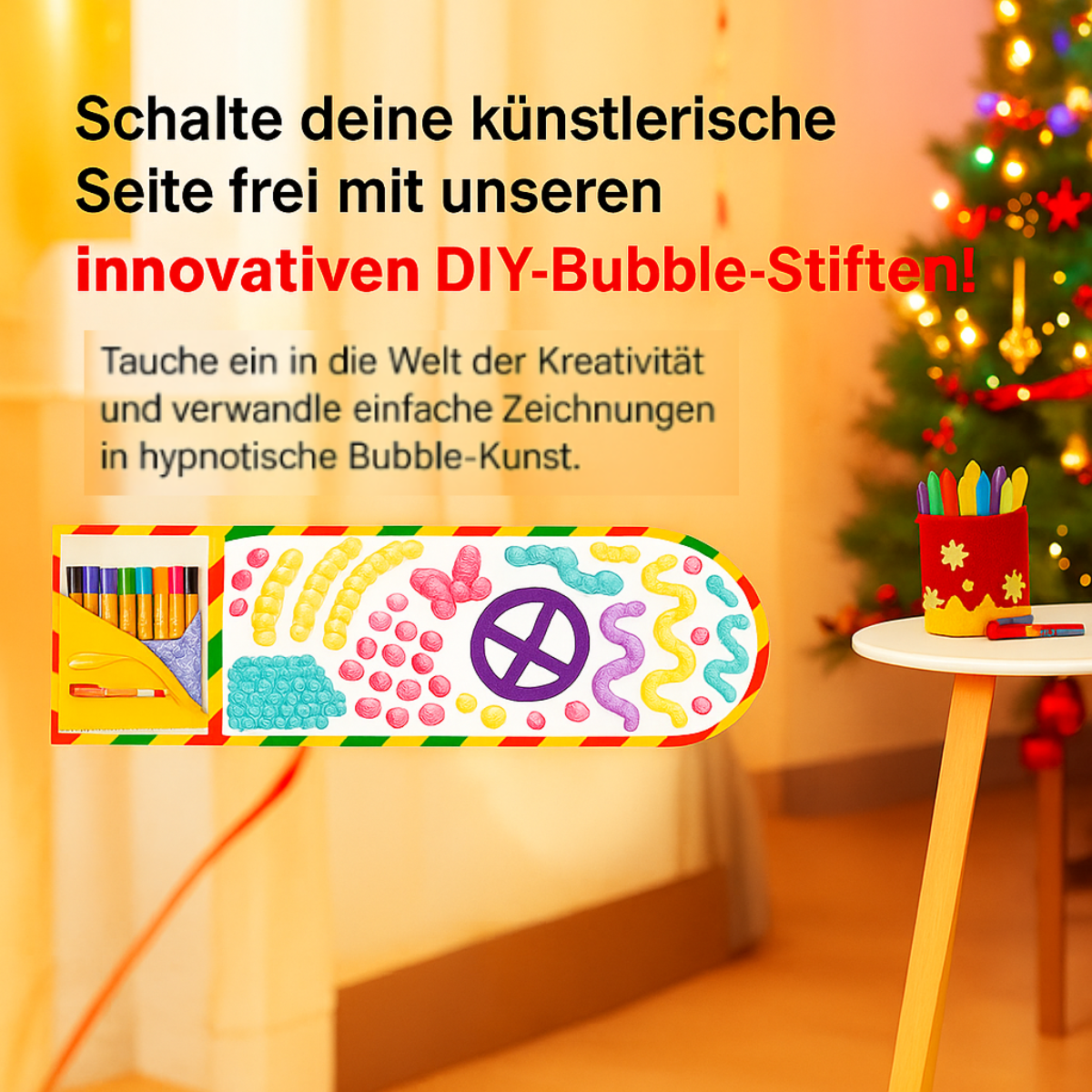 Three-Dimensional Drawing Marker Set – Bubble Effect Design