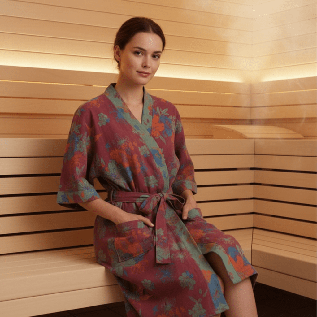Serenity Wrap - Luxurious Organic Cotton Kimono Robe for Ultimate Comfort