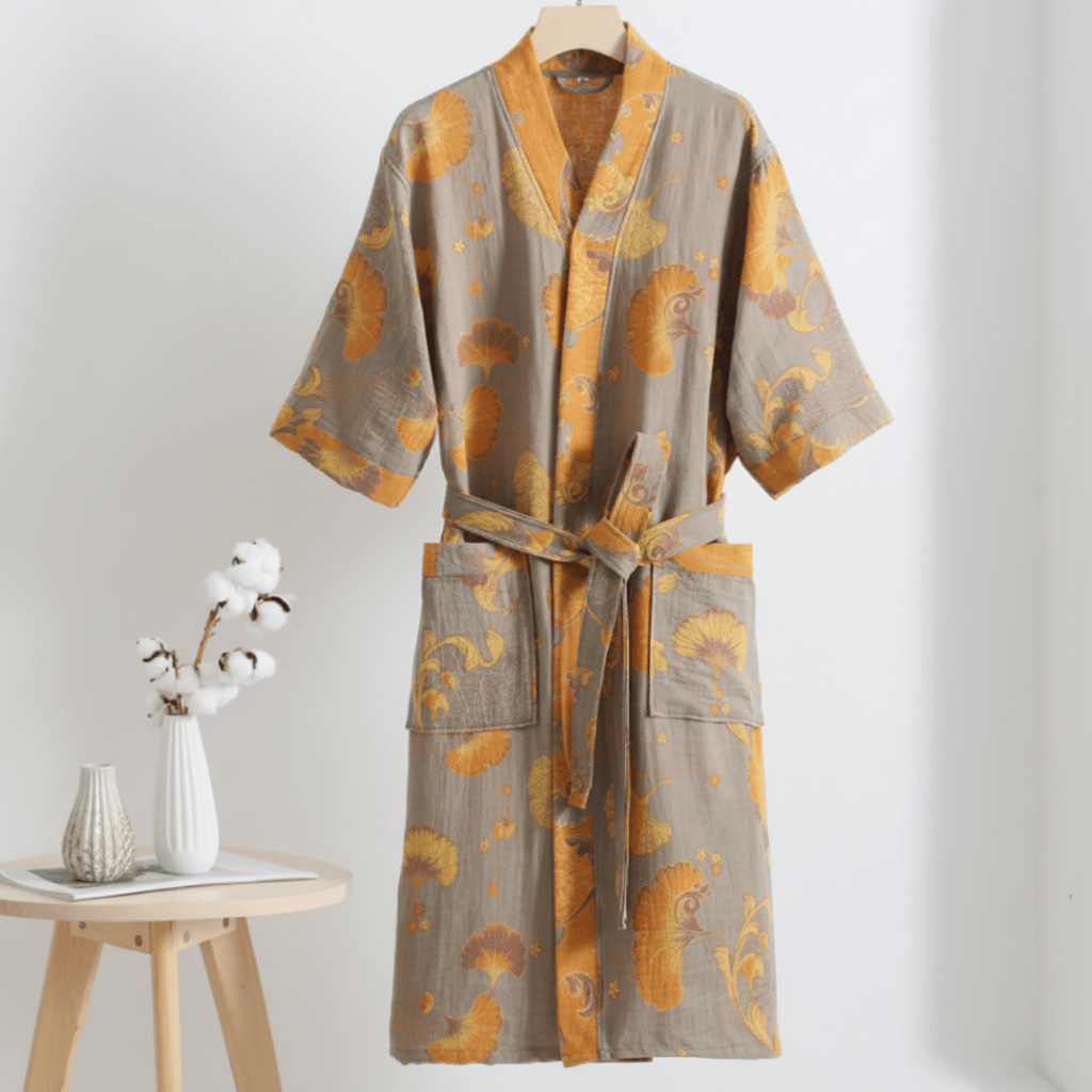 Serenity Wrap - Luxurious Organic Cotton Kimono Robe for Ultimate Comfort