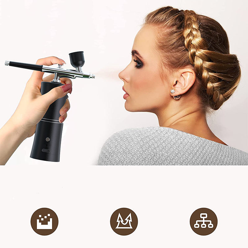 Cordless Airbrush Gun | Adjustable Spray Pressure | Precision Color Application