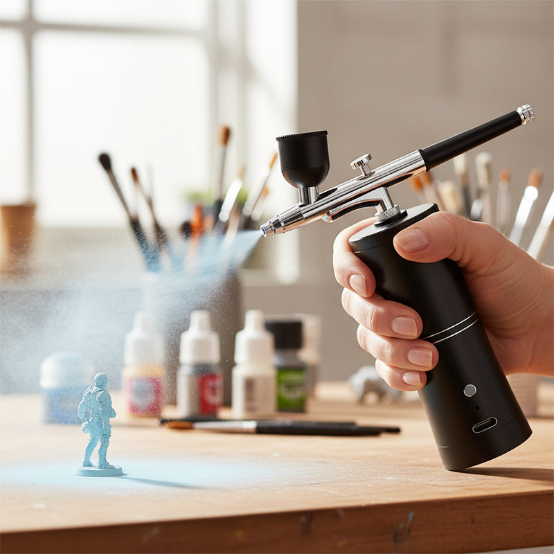 Cordless Airbrush Gun | Adjustable Spray Pressure | Precision Color Application