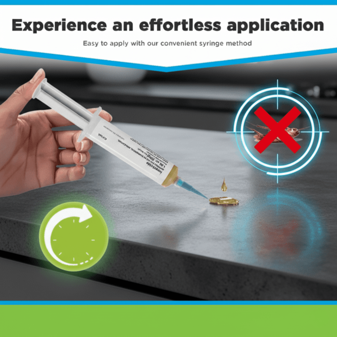 Cockroach Gel Bait | Long-lasting Protection | Odorless | Nesting