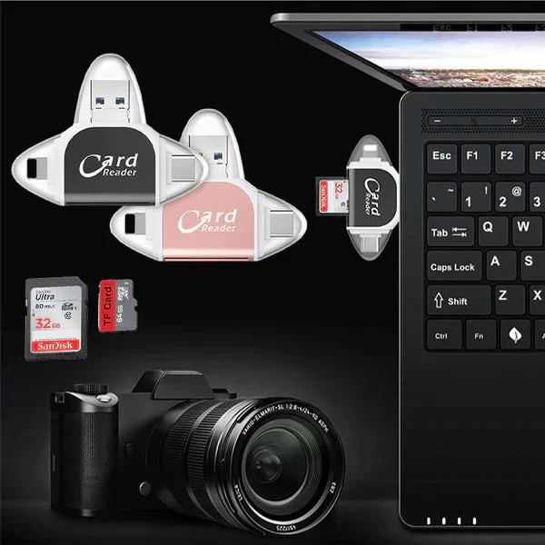 Card Reader with Fast Data Transfer | Multi-Port Connection System
