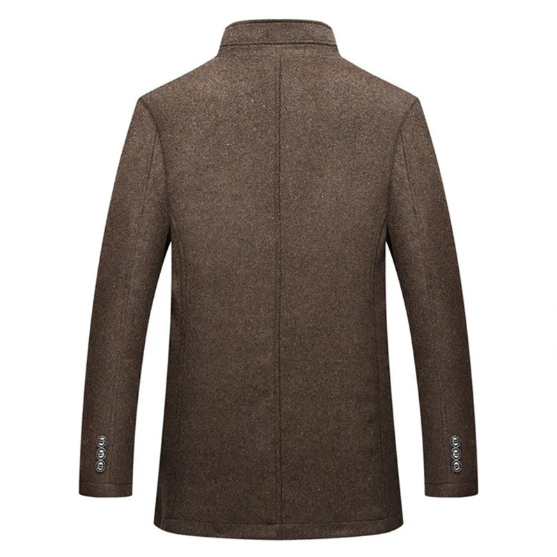 Timeless Elegance Wool Overcoat for Modern Gentlemen