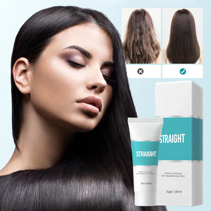 Anti-Frizz Hair Treatment Cream with Keratin for Smoothing