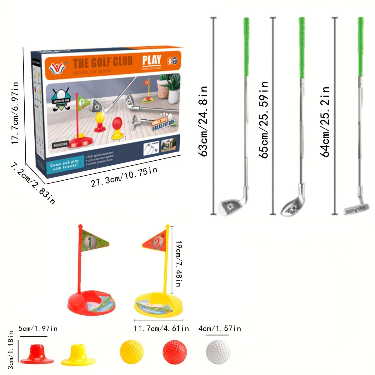 Adjustable Golf Play Set for Kids Aged 3 to 8 – Indoor & Outdoor Fun