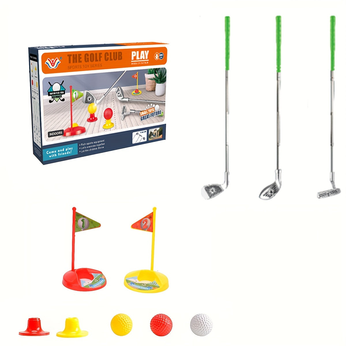 Adjustable Golf Play Set for Kids Aged 3 to 8 – Indoor & Outdoor Fun