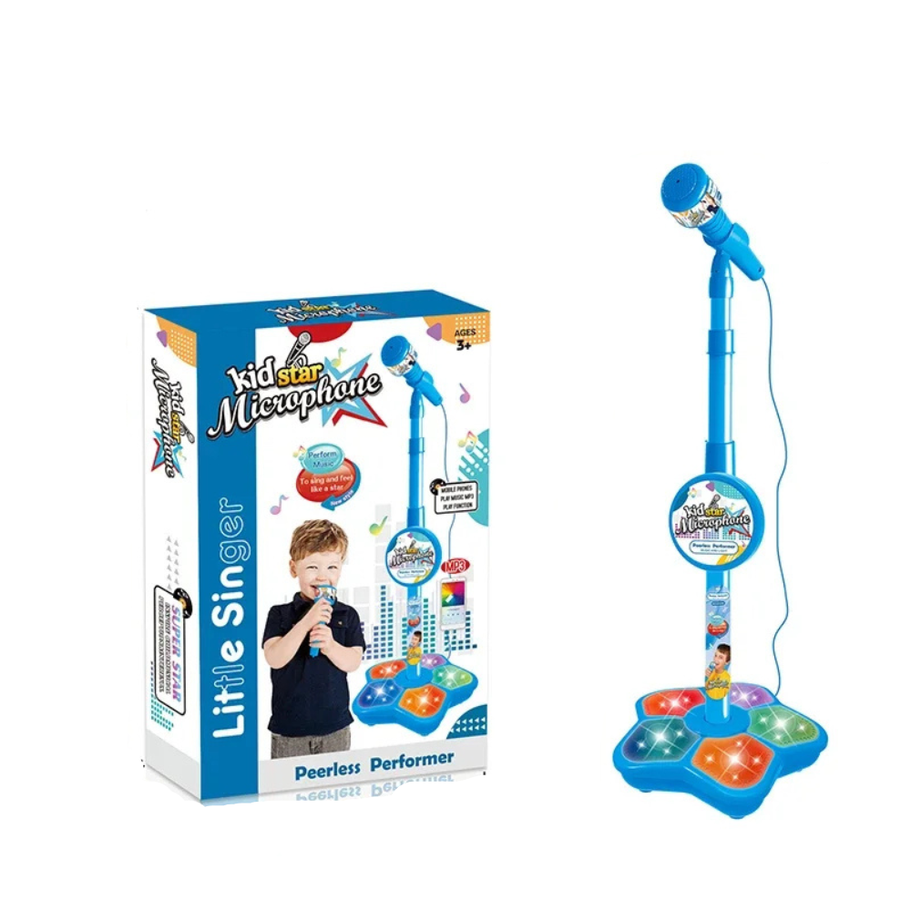 Kids Singing Microphone with Adjustable Height Stand