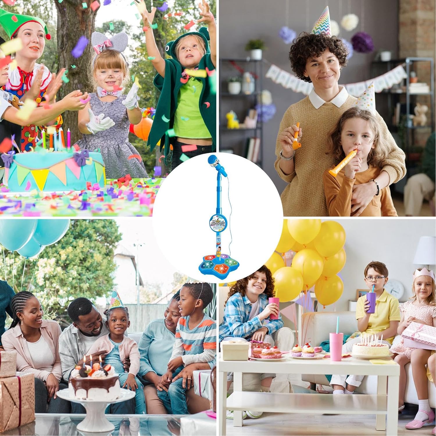 Kids Singing Microphone with Adjustable Height Stand