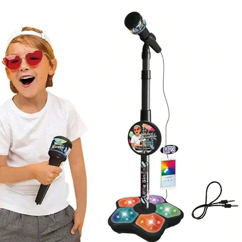Kids Singing Microphone with Adjustable Height Stand