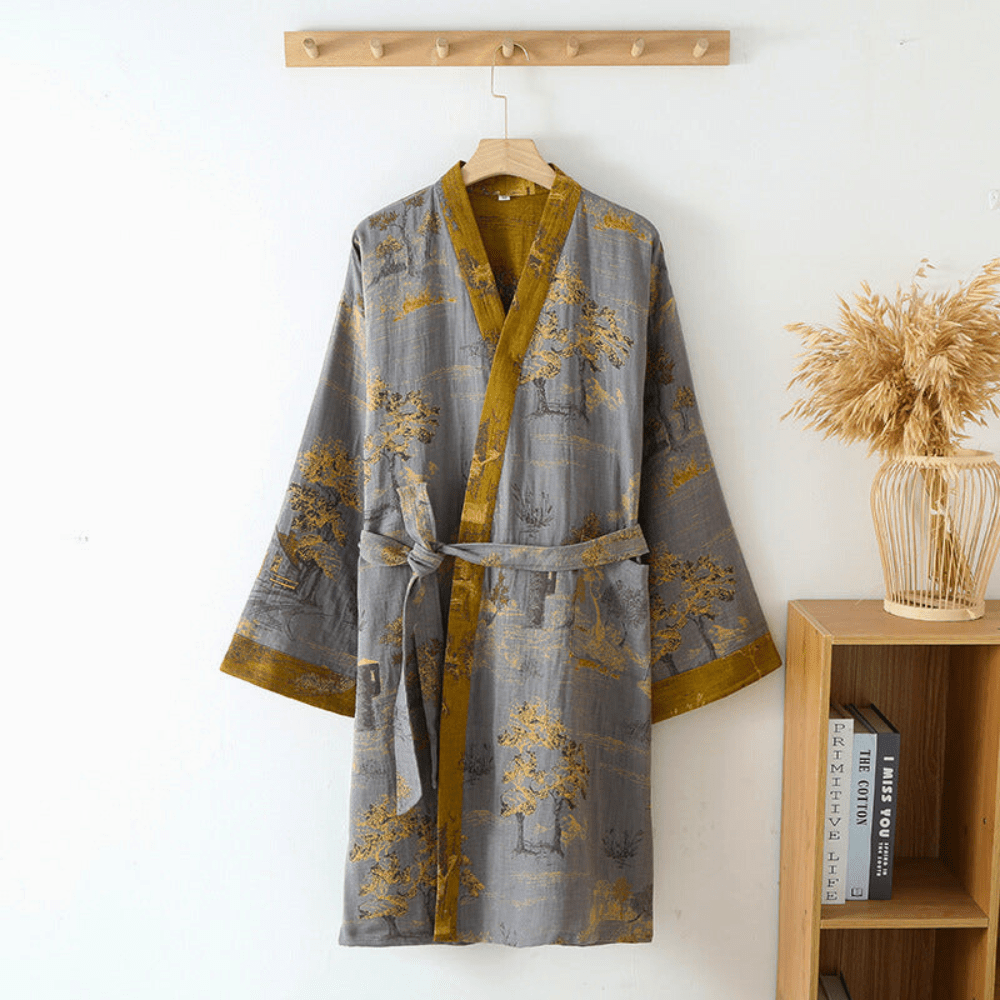 Lightweight Unisex Cotton Kimono Robe for Ultimate Comfort