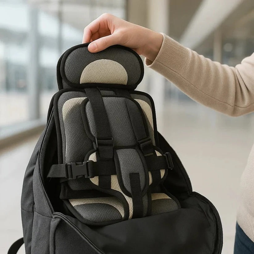 Foldable Travel Child Seat | Quick Installation with Safety Belt System
