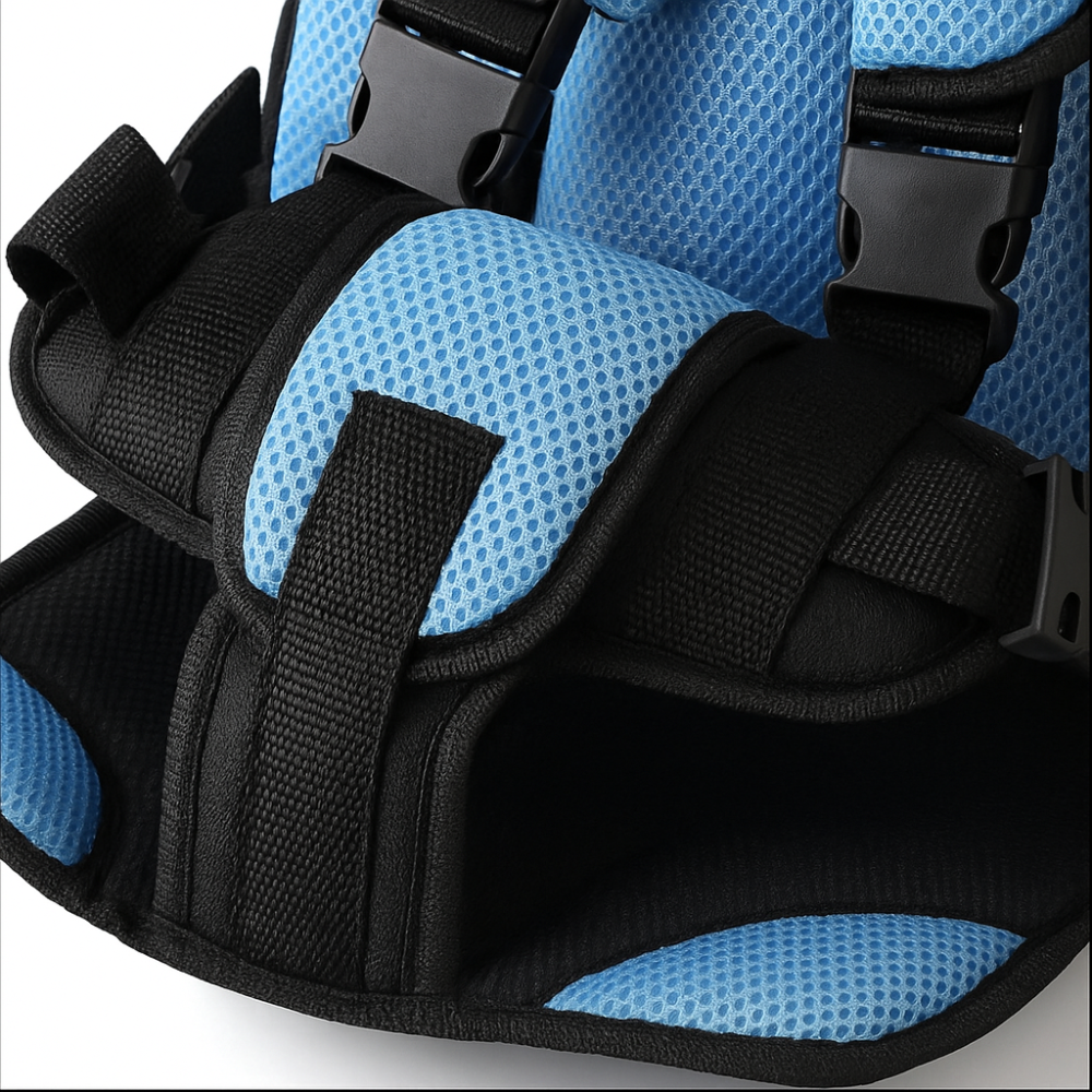 Child Car Seat Booster Cushion | Adjustable Breathable Mesh | 5-Point Harness