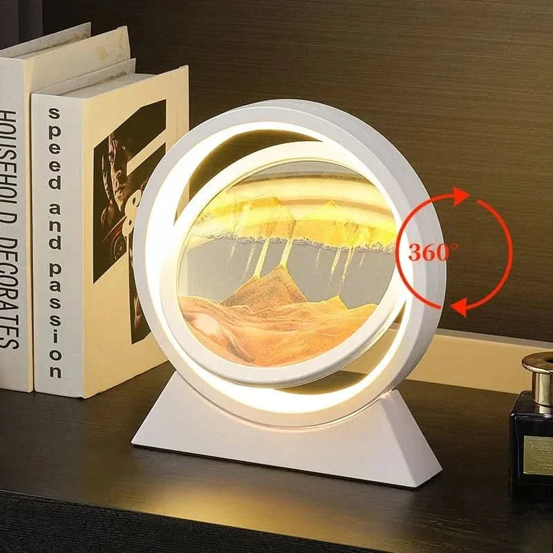 Dynamic Hourglass Lamp with Quicksand – Home Decorative Lighting
