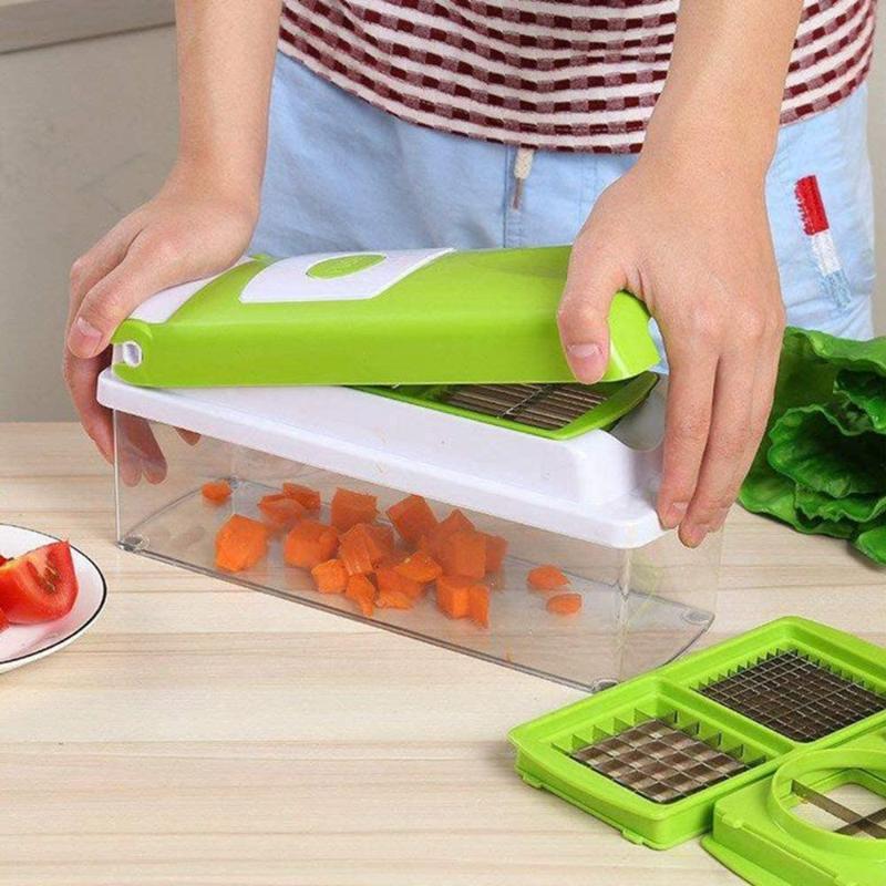 Versatile 12-in-1 Kitchen Vegetable Cutter for Fast Prep