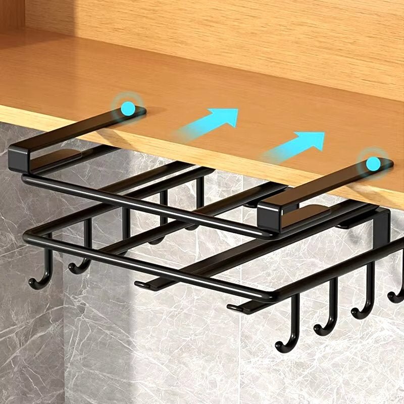 Under-Cabinet Organizer with Integrated Towel Holder