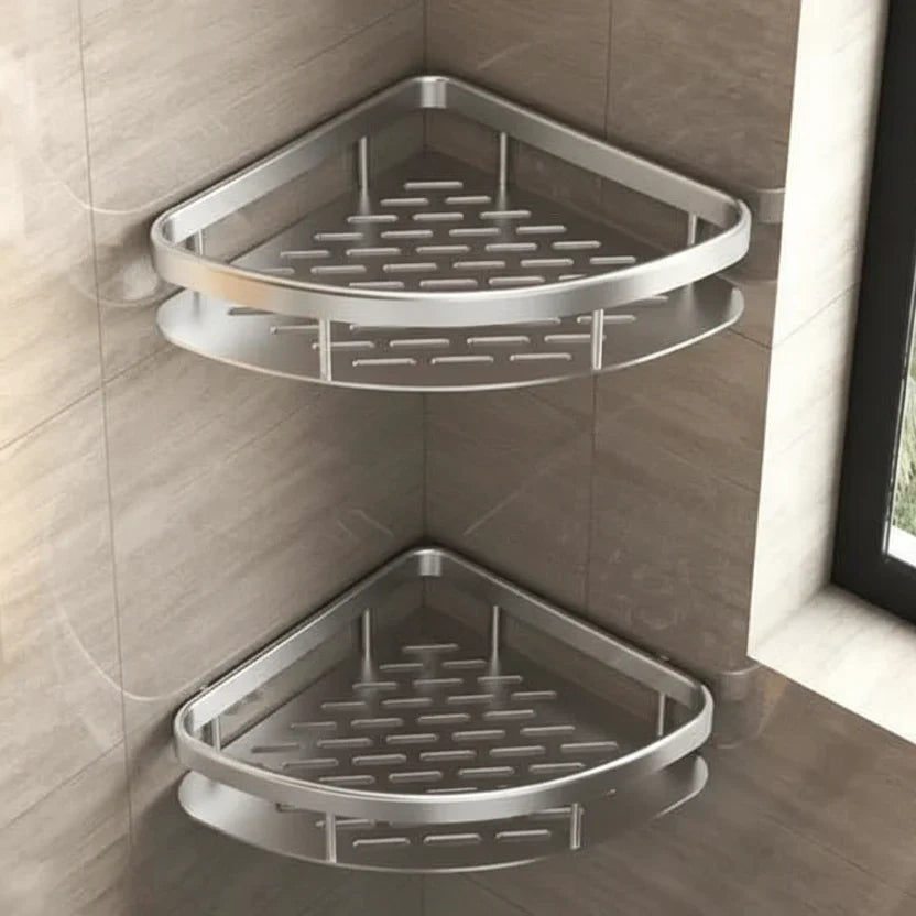 Self-Adhesive Bathroom Shelf | No Drilling & Stainless Steel