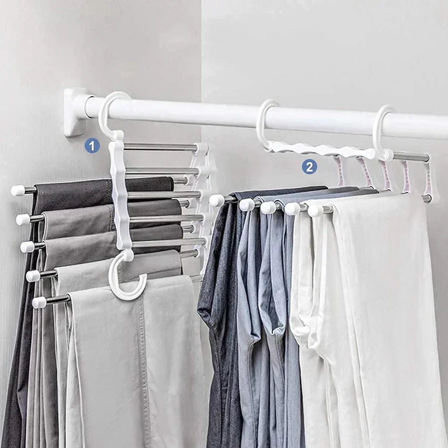 Space-Saving Clothes Hanger Organizer | Foldable Multi-Hanger