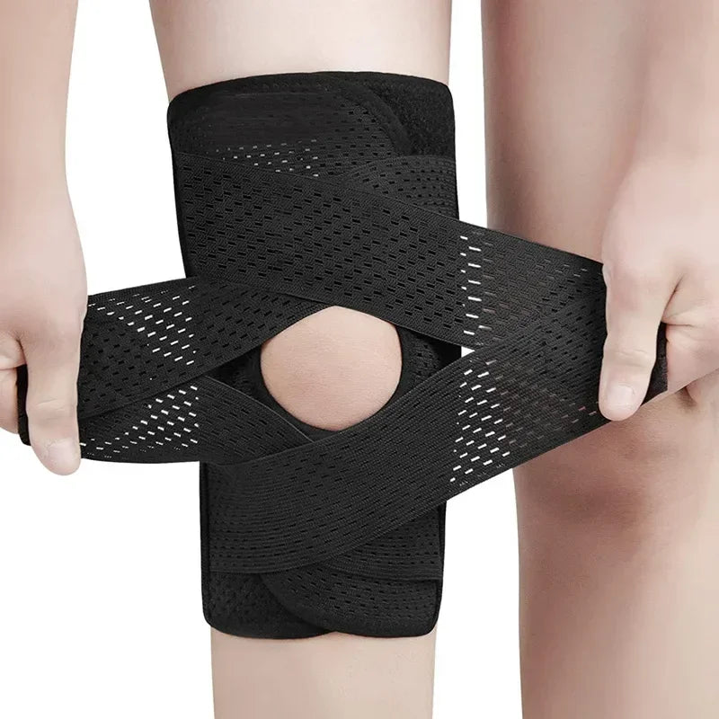 Adjustable Breathable Knee Brace with Straps