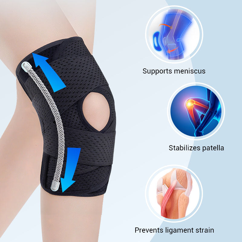 Adjustable Breathable Knee Brace with Straps