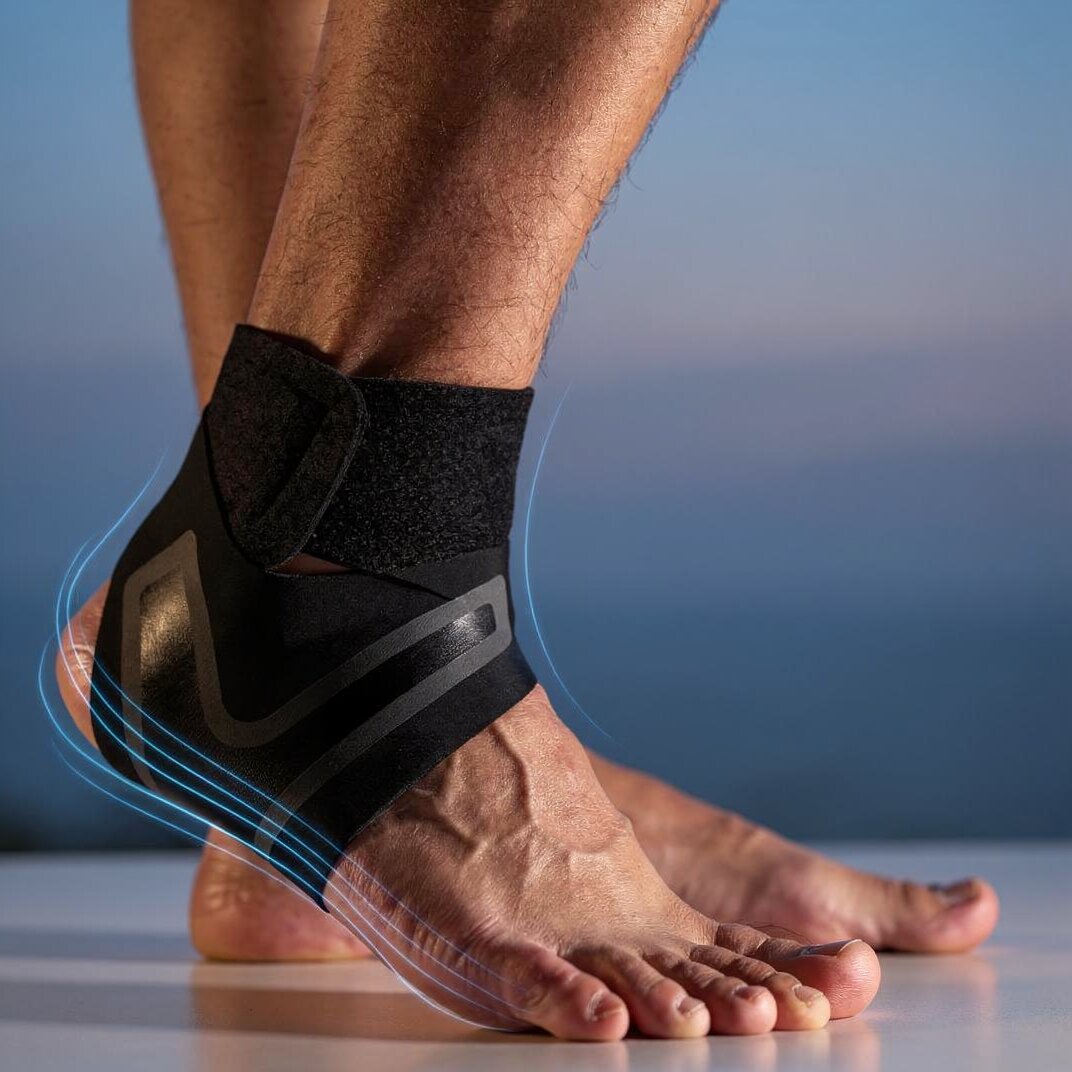 Ankle Support Brace | Compression Foot Wrap | Firm Heel Stability