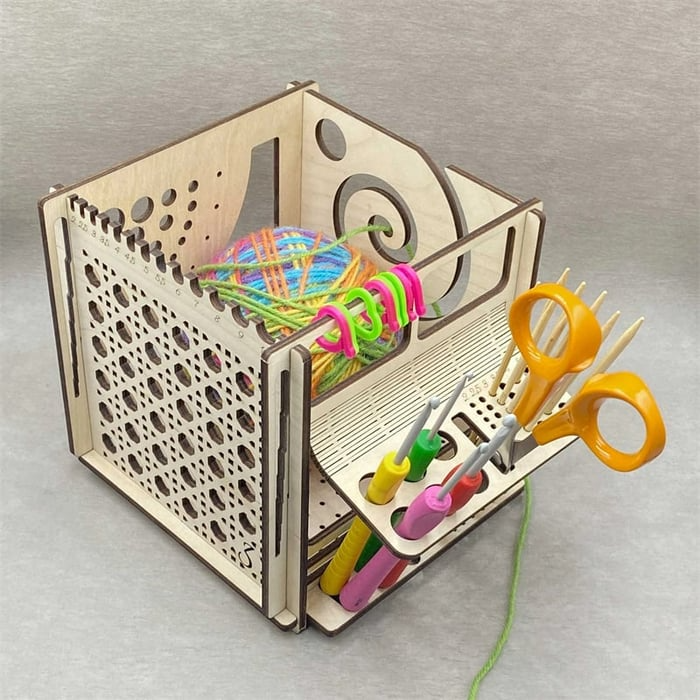 Tangle-Free Crafting Organizer for Needles, Scissors & Accessories
