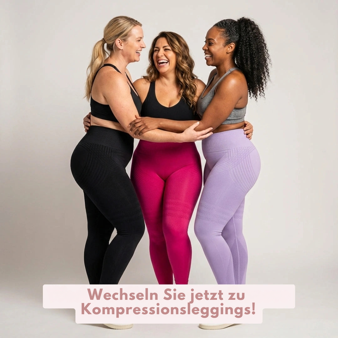 High-Waisted Compression Leggings for Lipoedema Pain Relief