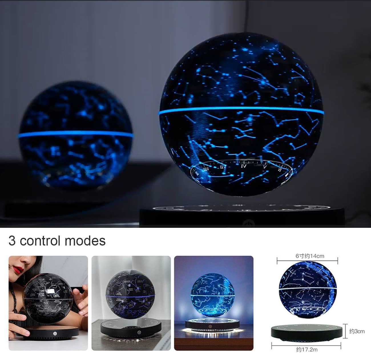 Floating Star Constellation Lamp with Magnetic Levitation