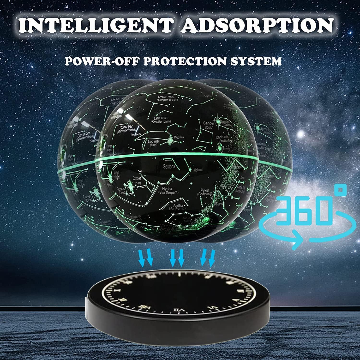 Floating Star Constellation Lamp with Magnetic Levitation