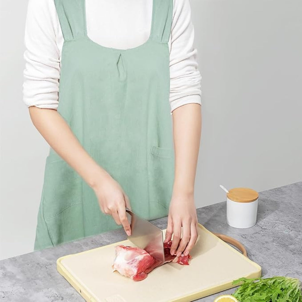 Chic Everyday Apron Dress with Cross-Back Design