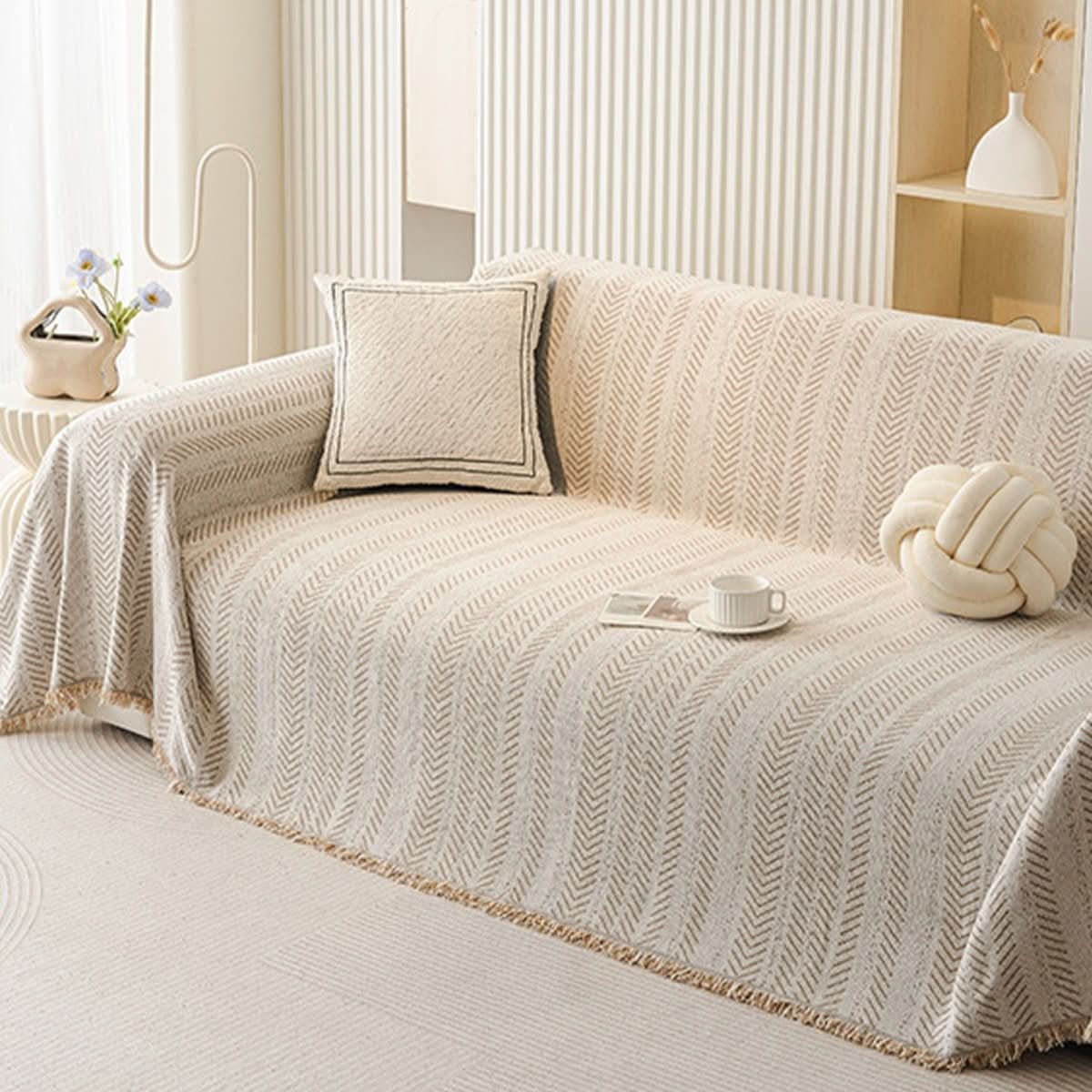Durable and Washable Chenille Sofa Protector for Everyday Use