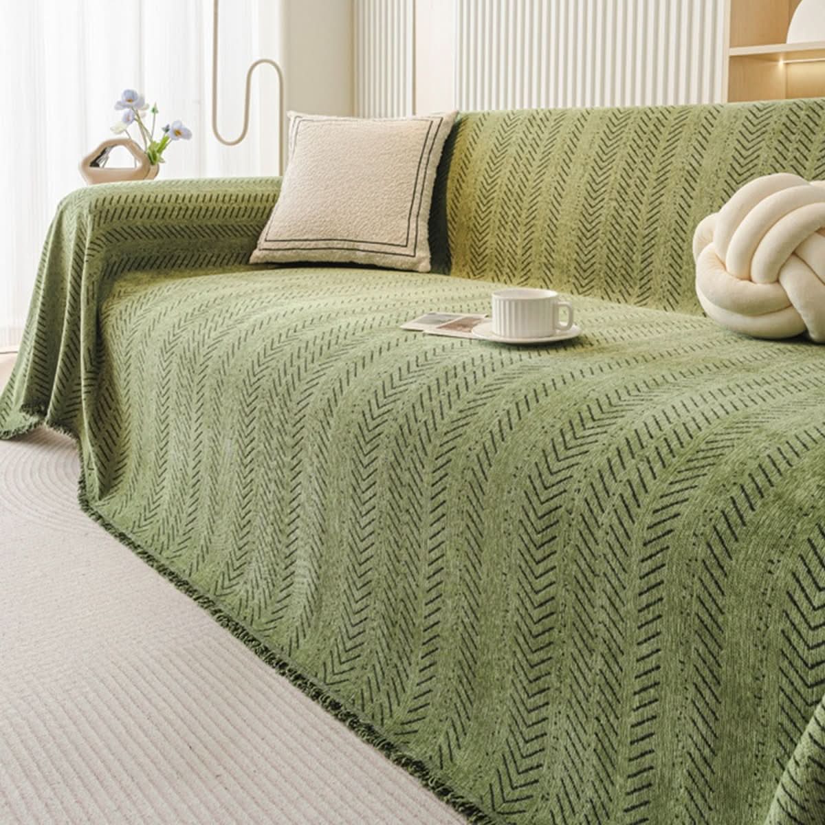 Durable and Washable Chenille Sofa Protector for Everyday Use
