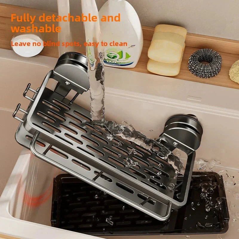 Kitchen Shelf with Strong Suction Mount | Open Drainage System