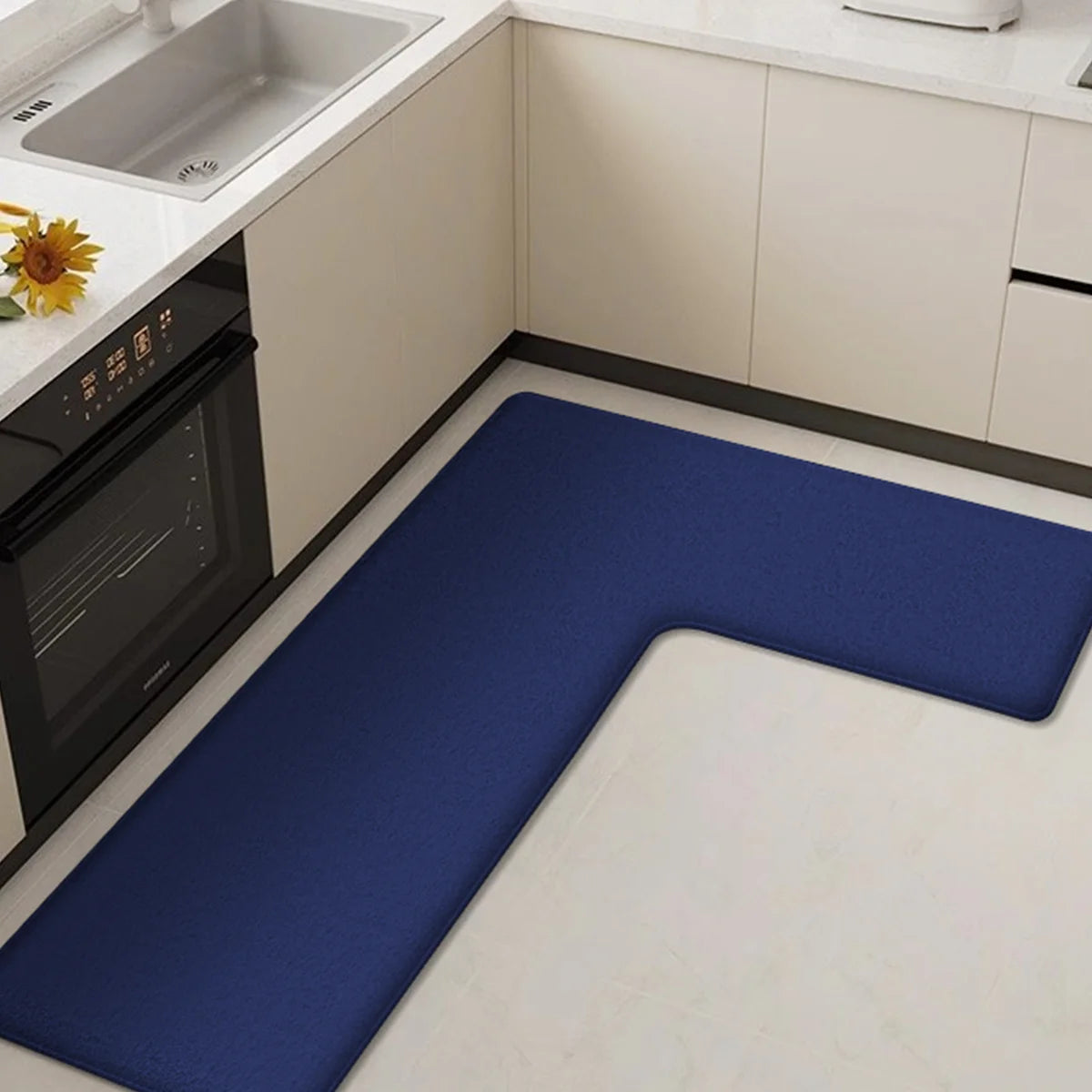 Corner Comfort Kitchen Mat – Soft, Washable & Non-Slip Design