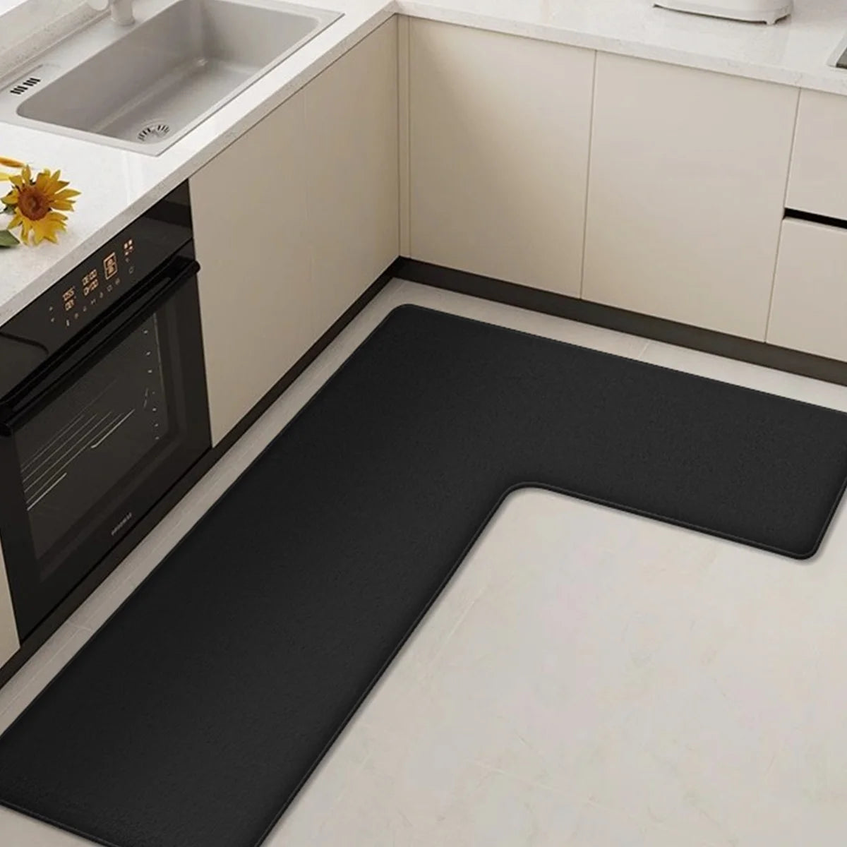 Corner Comfort Kitchen Mat – Soft, Washable & Non-Slip Design
