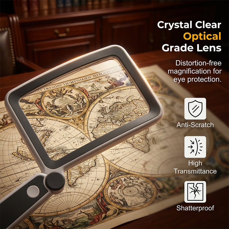 Rechargeable Folding LED Magnifying Lamp | Glare-Free Reading Light