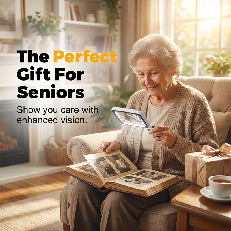 Rechargeable Folding LED Magnifying Lamp | Glare-Free Reading Light