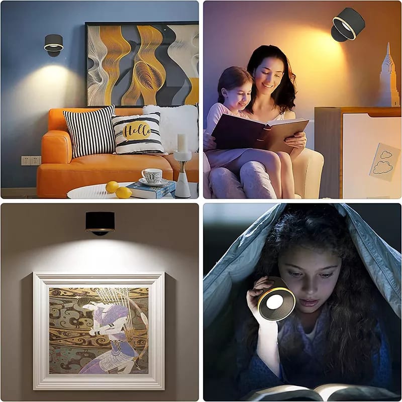 Wireless LED Lamp - No Drilling Required for Installation