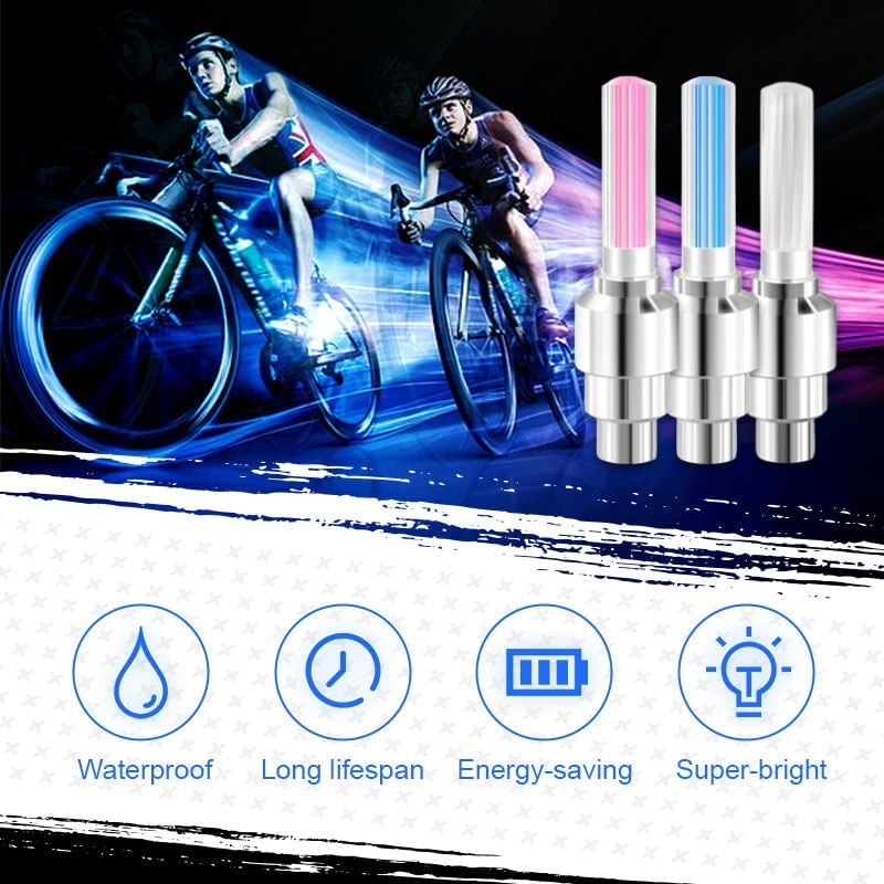 Waterproof Valve Cap Light with LED Wheel Illumination