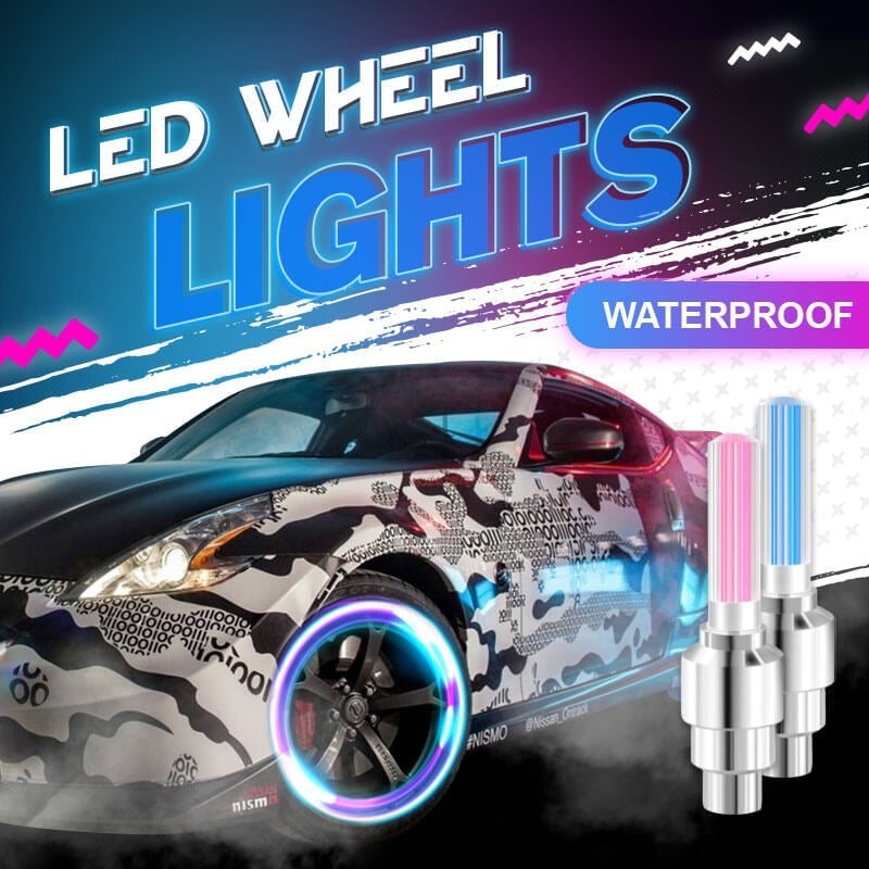 Waterproof Valve Cap Light with LED Wheel Illumination