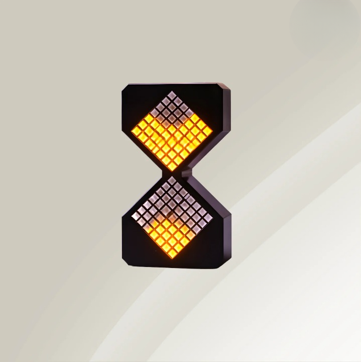 LED Timer with Flip Control and Position Sensor for Relaxation Visualization